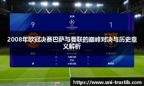 2008年欧冠决赛巴萨与曼联的巅峰对决与历史意义解析